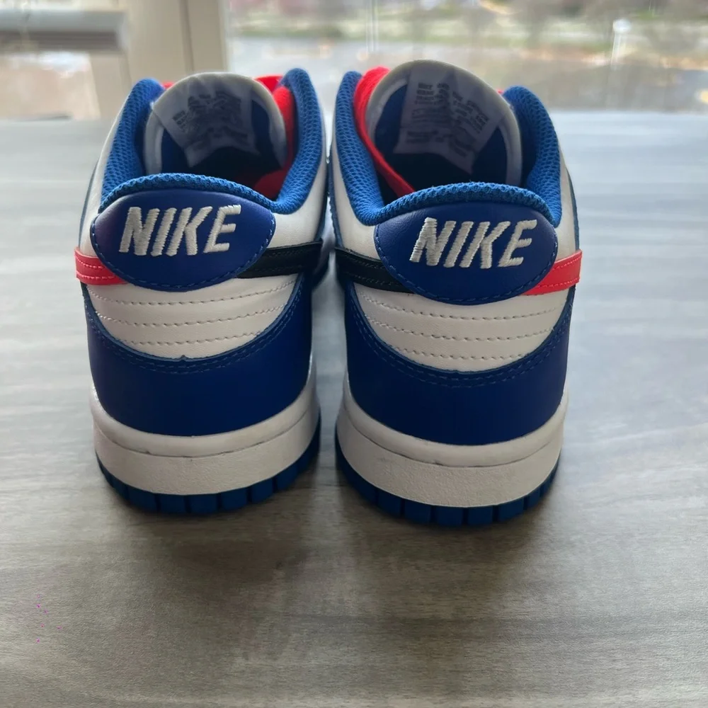 Nike Dunk Low White Crimsons Size 5Y/ 6.5 Women’s WORN ONCE - Picture 5 of 10